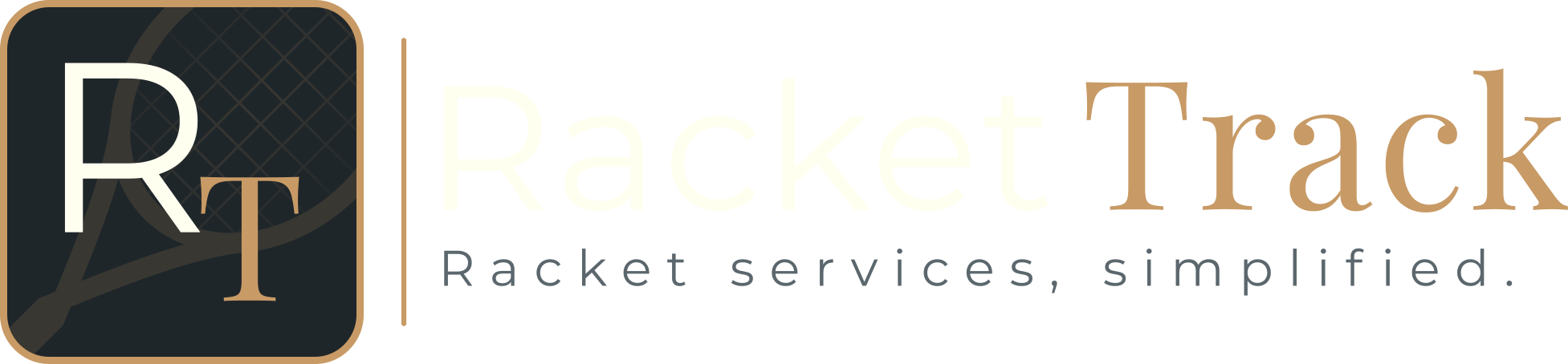 RacketTrack — Racket services, simplified.
